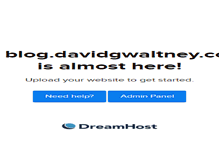 Tablet Screenshot of blog.davidgwaltney.com